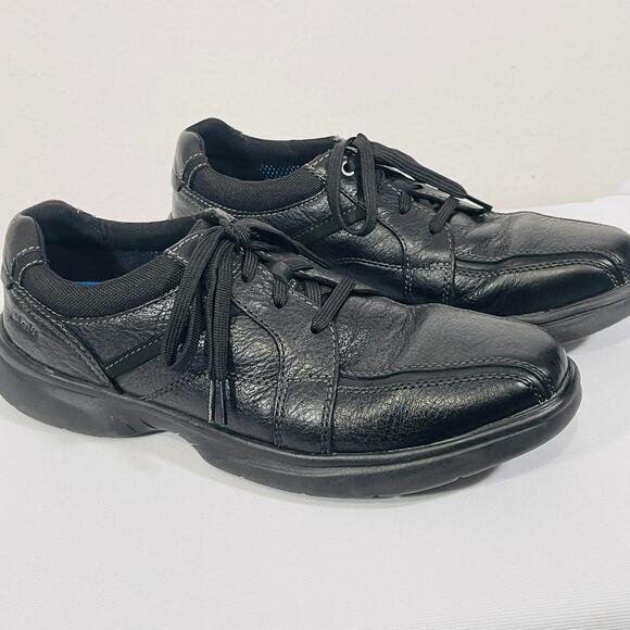 Clark’s Black Leather Loafers Men’s 10.5 Oxfords Cushioned Business Casual Shoes main image 7